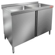 НСЗ2М-10/7Б стол с ванной моеч. 2 секц. (400х500х250) закрыт., распаш двери, HICOLD RUS НСЗ2М-10/7Б стол с ванной моеч. 2 секц. (400х500х250) закрыт., распаш двери, HICOLD RUS