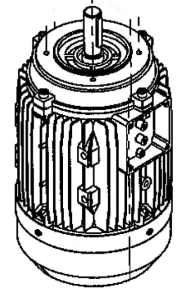 Электродвигатель привода вращения спирали 05.00.00043 для тестомеса т.м. Effedue, мод. M60 UNIMIX