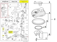 Крышка в сборе 39641 для куттера с подогревом т.м. Robot Coupe серии Robot Cook Крышка в сборе 39641 для куттера с подогревом т.м. Robot Coupe серии Robot Cook