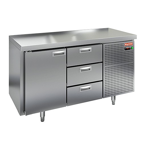 GN 13/TN O стол охл.(-2+10) островн., 1 дверь, 3 выдвиж.ящика, 1390х700х850мм, HICOLD RUS GN 13/TN O стол охл.(-2+10) островн., 1 дверь, 3 выдвиж.ящика, 1390х700х850мм, HICOLD RUS