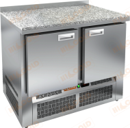 SNE 11/TN КАМЕНЬ стол охл.(-2+10), 2 двери, 1000х600х850мм, ниж.распол.агрегата, HICOLD RUS