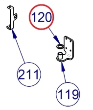 Кольцо для дверной петли 10PIAA20NAA010 для печей конвекционных электр. т.м. WLBake