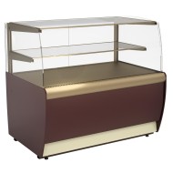 Витрина холодильная Полюс K70 VM 1,3-12 LIGHT Паттерн (0108 Темный дуб)