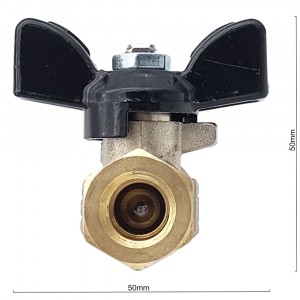 Кран шаровый 1/4 m-f Кран шаровый 1/4 m-f