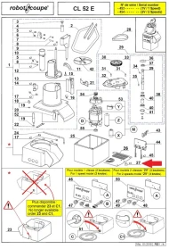 Опора (ножка) 39276 в компл. из 4 шт. для овощерезки т.м. Robot Coupe, серии CL