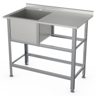 Ванна моечная Атеси ВСМС-Б-1Л.530-1210.680-1-02