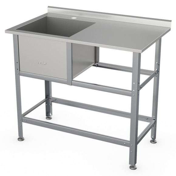 Ванна моечная Атеси ВСМС-Б-1Л.530-1210.680-1-02