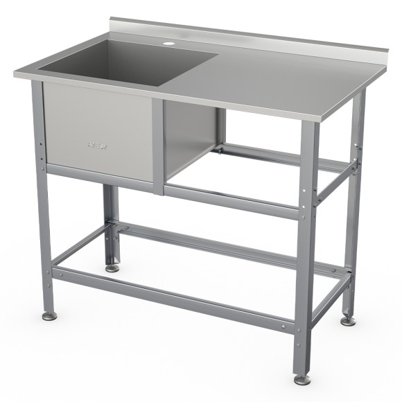 Ванна моечная Атеси ВСМС-Б-1Л.600-1350.750-1-02