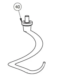 Спираль (месильный орган) MX060040 для миксера планетарного т.м. WLBake серии PM