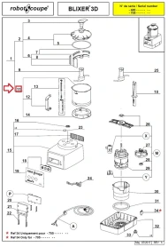 Чаша 39760 в сборе для бликсера (Blixer) т.м. Robot Coupe, серии Blixer