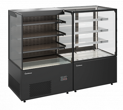 Витрина кондитерская Полюс KC71-130 VV 0,9-2 (открытая) (9005) Витрина кондитерская Полюс KC71-130 VV 0,9-2 (открытая) (9005)