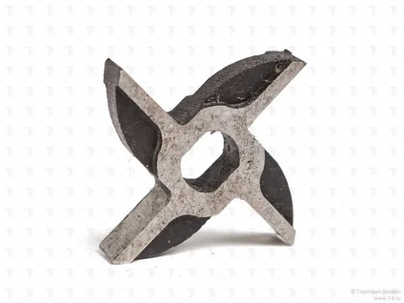 Нож двусторонний для мясорубки МИМ-80 (без бурта)