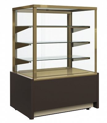 Витрина холодильная Полюс KC70 VH 1,3-1 LIGHT Chocolate 9005-0430