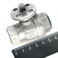 Кран шаровой smart 330822s, 2-х ходовой,  dn15, g-1/2” (нержавеющая сталь aisi-304)
