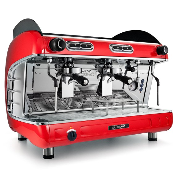 Кофемашина Sanremo Verona SAP (полуавтомат) 2 высокие гр. красная Кофемашина Sanremo Verona SAP (полуавтомат) 2 высокие гр. красная