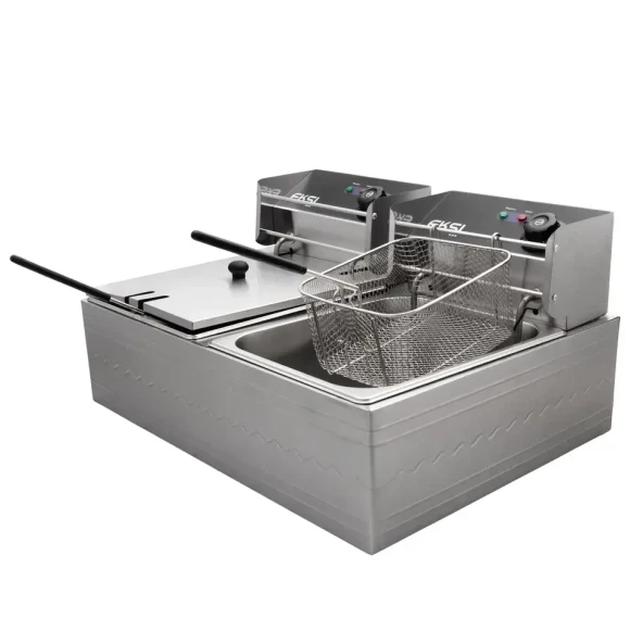 Фритюрница электр. т.м.EKSI, модель 6+6L Electric Fryer