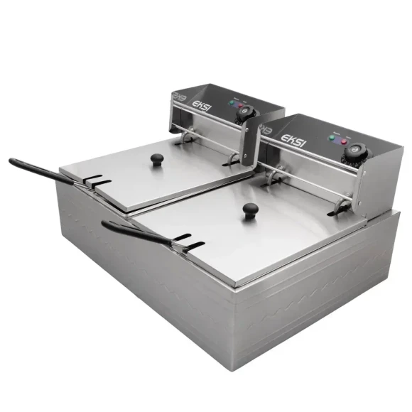 Фритюрница электр. т.м.EKSI, модель 6+6L Electric Fryer