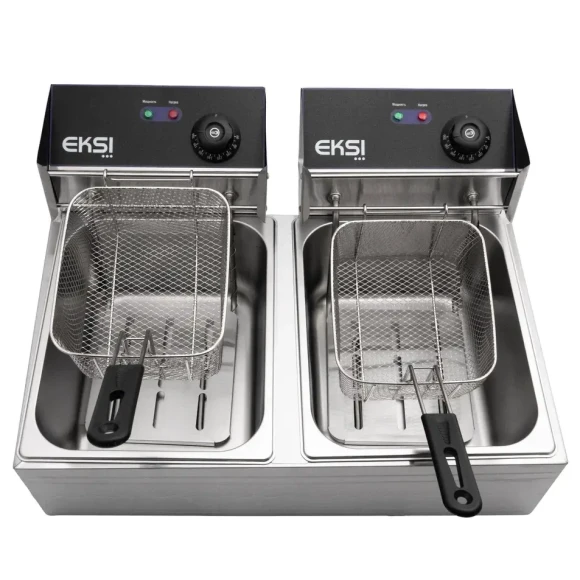 Фритюрница электр. т.м.EKSI, модель 6+6L Electric Fryer