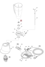 Муфта мотора IB4000816 для блендера т.м. Sirman, типа Dragone