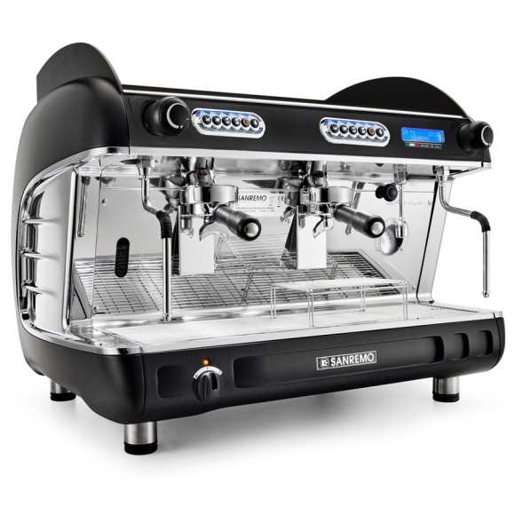 Кофемашина Sanremo Verona SED (автомат) 2 высокие гр. черная