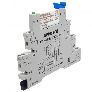 Реле с колодкой 24vac/dc kippribor kippribor 30682