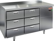 GN 33/BT стол охл.(-10-18), 6 выдвиж.ящиков, 1390х700х850мм, HICOLD RUS GN 33/BT стол охл.(-10-18), 6 выдвиж.ящиков, 1390х700х850мм, HICOLD RUS