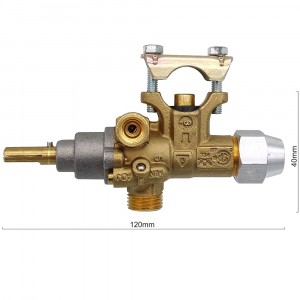 Кран газовый 21s m9x1 глк-40н в сборе с регулируемым обводом (62200700)