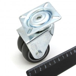 Колесо двойное поворотное d=50mm площадка robolabs 24846 Колесо двойное поворотное d=50mm площадка robolabs 24846