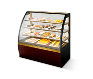 Витрина Кондитерская Vete 90, Шоколад/Золотой глянец