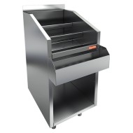 НБМЛЛ-4/6БК модуль барный с бортом - ликёрная лестница с доп. карманом, 400х700х850мм, HICOLD RUS