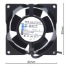 Вентилятор 92х92х38 220v 3656 u-714 RoboLabs 24010