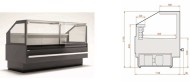 Витрина тепловая LGT TUCANA 02 1.25H ES SYSTEM K
