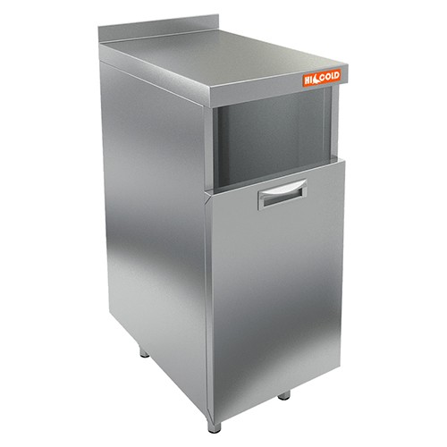 НБММБ-4/6Б модуль барный с бортом с выдвижной секцией для мусорного бака, 400х600х850мм, HICOLD RUS
