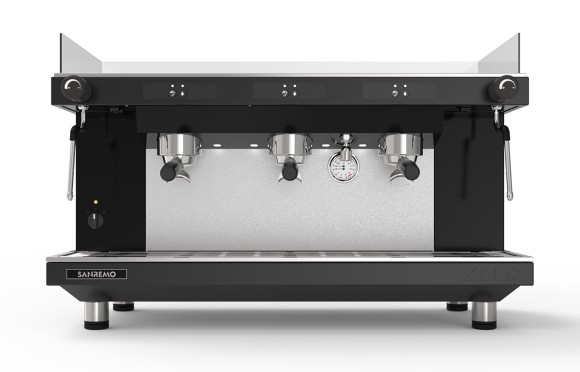 Кофемашина Sanremo Zoe SAP (полуавтомат) 3 высокие гр. чёрная Кофемашина Sanremo Zoe SAP (полуавтомат) 3 высокие гр. чёрная