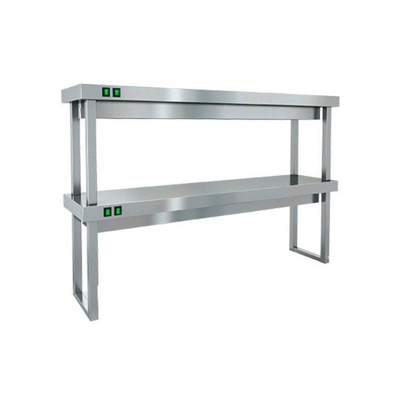 TP2-15/4 полка тепловая настольная двойная, 1500х400х800мм, HICOLD RUS